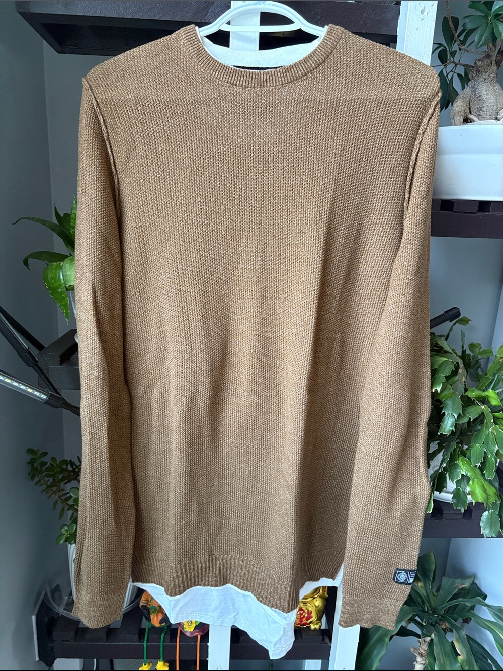 NWOT ONLY & SONS Camel Crewneck Sweater